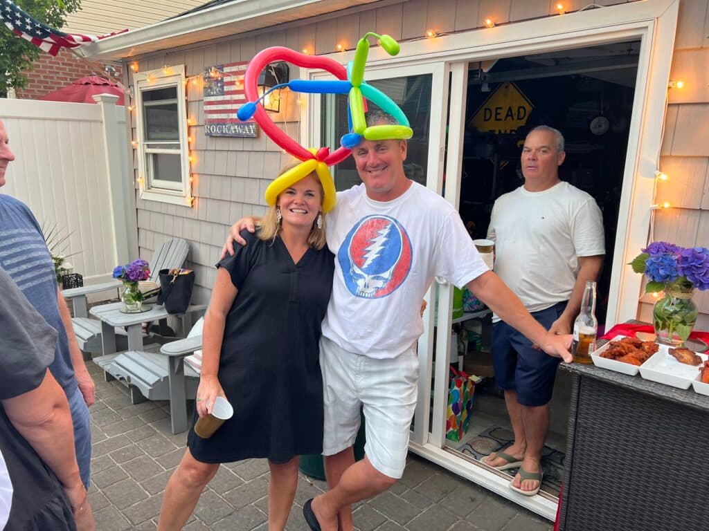 Hibachi chef performing at private event